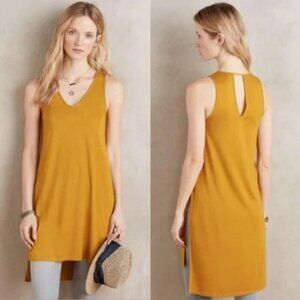 Akemi & Kin Longview Mustard Yellow Sleeveless Tunic Blouse - Size Medium
